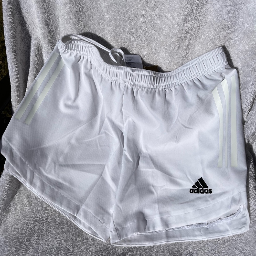adidas White Sports Shorts